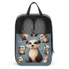 Travel Shoe Bag,Hairy Ferret Print Shoe Pouch,outdoor Zippered Carrier Shoe Bags,mens Womens Shoe Tote Bag view 1