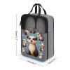 Travel Shoe Bag,Hairy Ferret Print Shoe Pouch,outdoor Zippered Carrier Shoe Bags,mens Womens Shoe Tote Bag view 2