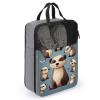 Travel Shoe Bag,Hairy Ferret Print Shoe Pouch,outdoor Zippered Carrier Shoe Bags,mens Womens Shoe Tote Bag view 3