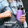 Bluwing Spout Lid Fits for Hydro Flask 12-64oz Wide Mouth Water Bottles, Replacement Lid for Hydroflask, Thermoflask, koodee, Iron Flask Wide Mouth Bottle, BPA FreePink view 4