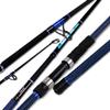 Fiblink Surf Fishing Rod Carbon Surf Spinning Rod Portable Travel 4 Piece Saltwater Beach Blue Surf Rod with SuperPolymer Handle 12' view 1