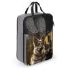 YHEGBFD Travel Shoe Bag,German Shepherd Print Shoe Pouch,outdoor Zippered Carrier Shoe Bags,mens Womens Shoe Tote Bag, style view 3