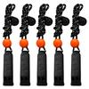 Amzonly Emergency Whistle, 120db Safety Whistle Survival Shrill Loud for Camping Hiking Hunting Boating Fishing Life Vest Jacket Rescue Signaling Kids Lifeguard 5 Pack- Black view 1