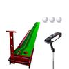 Golf Putting Green with Ball Return Premium Wood Training Aid for Home Office Putting Practice (350CM) view 1