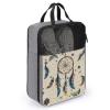 Travel Shoe Bag,Dream Catcher And Moon Print Shoe Pouch,outdoor Zippered Carrier Shoe Bags,mens Womens Shoe Tote Bag view 3