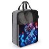 Travel Shoe Bag,DNA Genetic Helix Print Shoe Pouch,outdoor Zippered Carrier Shoe Bags,mens Womens Shoe Tote Bag view 3