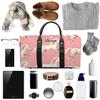 Personalized Folding Duffle Bag for Travel Large Overnight Bag for Women Gym Bags Tote Luggage Bag for Men Pink Horse view 4