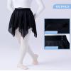 Avrigirl Asymmetric Women Ballet Skirts Pull on Knee Length Chiffon Dance Skirts for Adult view 4