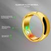 Yunseity Smart Health Ring, SR300 Fitness Ring IP68, Built in Pedometer, Multi Sport Modes Sleep Tracking Ring with Charging Case for Men and Women, (Size 17) view 2
