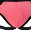JEsilunmaMY Hollow Out Mesh Jockstrap for Men Breathable Athletic Supporter Jock Straps Low Waist Cutout G-Strings Underpants (Pink-5PC,Small) view 4