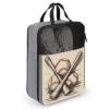 YHEGBFD Travel Shoe Bag,Hand Drawn Bats And Ball Print Shoe Pouch,outdoor Zippered Carrier Shoe Bags,mens Womens Shoe Tote Bag, style view 3