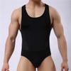 JEsilunmaMY Mens Ice Silk Mesh Shapewear Full Body Shaper Tummy Control Bodysuit Slimming Compression Shapewear Underwear (Black-3PC,X-Large) view 4
