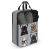 YHEGBFD Travel Shoe Bag,French Bulldog Print Shoe Pouch,outdoor Zippered Carrier Shoe Bags,mens Womens Shoe Tote Bag, style view 3