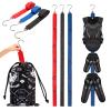 3 PACK Hockey Drying Rack With Storage Bag,Hockey Equipment Gear Drying Rack, Sports Gear Organizer Hanging Straps,Ice Goalie Hockey Gifts For Boys Football Baseball Catcher.Outdoor Camping Must Haves view 1