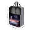 YHEGBFD Travel Shoe Bag,Galaxy Nature Planet Print Shoe Pouch,outdoor Zippered Carrier Shoe Bags,mens Womens Shoe Tote Bag, style view 2