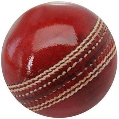 Medieval Armour Cricket Ball, Red Leather, Small (1)