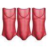 JEsilunmaMY Mens Sequin Lace Sheer Shapewear Stretch Sleeveless Bodysuit Body Shaper Slimming See Through Glitter Underwear (Red-3PC,Large) view 1