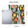 NOUZU Mid Century Modern Retro With Drop Shapes Print Sports Drawstring Backpack For Women Men, Lightweight Gym Bag For Gym Travel Swimming, White view 4