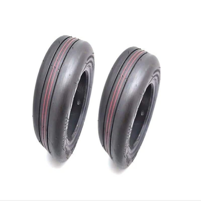 XIBANY Motorized Scooter Front Wheel C/S/T Tire 80/60-5 Tubeless Tire for Nin/ebot Gokart Kit Kart Pro Kit Refit Self Balance Tyre Replacement Accessories Motorized Scooter(2 PCS)