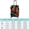 ZXDSKGYN Travel Luggage Cover Cardinals Birds Fauna Wild Elasticity Washable Baggage Covers Suitcase Protector Fits 18-32 Inch Luggage view 2