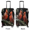 ZXDSKGYN Travel Luggage Cover Cardinals Birds Fauna Wild Elasticity Washable Baggage Covers Suitcase Protector Fits 18-32 Inch Luggage view 3
