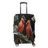 ZXDSKGYN Travel Luggage Cover Cardinals Birds Fauna Wild Elasticity Washable Baggage Covers Suitcase Protector Fits 18-32 Inch Luggage view 4