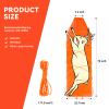 GearOZ Deer Drag Sled Thickened Game Hauler Strap Reduce Ground Friction & Transport Game Easier Heavy Duty Deer Pull Rope for Dragging Deer Cart Deer Hunting Accessories Gift for Hunters, Orange view 2