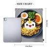 NOUZU Egg Cup Noodle Ramen Print Sports Drawstring Backpack For Women Men, Lightweight Gym Bag For Gym Travel Swimming, White view 4