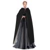 OKLRYNBV Unisex Adult Cape Party Happy 100th Day of School Halloween Hooded Cape Black view 3