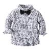 Boarnseorl Baby Boys Pants Sets,Infant Shirt+Pants+Bow Tie+Vest+Suspenders+Boutonniere,Toddler Little Kids Wedding Outfits,18-24M view 3