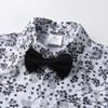 Boarnseorl Baby Boys Pants Sets,Infant Shirt+Pants+Bow Tie+Vest+Suspenders+Boutonniere,Toddler Little Kids Wedding Outfits,18-24M view 4