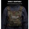 Hdlsina Tactical Modular Panel with Hook and Loop for Tactical Chest Rig Huntting Vest (Black) view 2