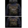 Hdlsina Tactical Modular Panel with Hook and Loop for Tactical Chest Rig Huntting Vest (Black) view 3