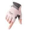Psdndeww Half Finger Fishings Glove Quick Drying Breathable Sports Glove Highly Elastics Cycling Glove for Kayaking Hikings, Pink-M view 3