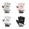 Psdndeww Half Finger Fishings Glove Quick Drying Breathable Sports Glove Highly Elastics Cycling Glove for Kayaking Hikings, Pink-M view 4