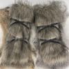 HiiFeuer Viking Artificial Fur Barbarian Leg Warmers Wrap, Medieval Fuzzy Leg Gaiters, Warrior Shin Guards Vintage Leg Armor (Brown A) view 4