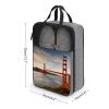 YHEGBFD Travel Shoe Bag,Golden Gate Bridge Print Shoe Pouch,outdoor Zippered Carrier Shoe Bags,mens Womens Shoe Tote Bag, style view 2