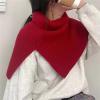 HUIFACAI Winter Knitted Fake Collar Scarf Shoulder Wrap Women Turtleneck Knitted False Collar Warm Windproof Detachable Scarf, as the pic show, Coffee view 2