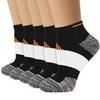 Iseasoo Copper Ankle Compression Socks - Low Cut Arch Support Socks for Men & Women, Running, Nurses, Plantar Fasciitis Socks(S/M) view 1