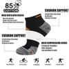 Iseasoo Copper Ankle Compression Socks - Low Cut Arch Support Socks for Men & Women, Running, Nurses, Plantar Fasciitis Socks(S/M) view 4