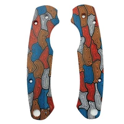 1Pair Custom Scales Handle Fits for Paramilitary 2 C81, Colorful G10 Knife Handle Patch