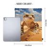 NOUZU Sand Leopard Gecko Print Sports Drawstring Backpack For Women Men, Lightweight Gym Bag For Gym Travel Swimming, White view 4