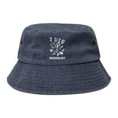 AIZBEGDLU Archaeology Bucket Hat Summer Sun Hat Navy Blue