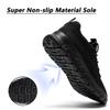 DLWKIPV Men's Running Shoes for Road & Gym  Lightweight Walking Sneakers with Breathable Mesh and All-Day Comfort Black US 6.5 view 2