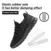 DLWKIPV Men's Running Shoes for Road & Gym  Lightweight Walking Sneakers with Breathable Mesh and All-Day Comfort Black US 6.5 view 3