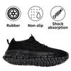 DLWKIPV Men's Running Shoes for Road & Gym  Lightweight Walking Sneakers with Breathable Mesh and All-Day Comfort Black US 6.5 view 4