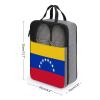 Travel Shoe Bag,Flag of Venezuela Print Shoe Pouch,outdoor Zippered Carrier Shoe Bags,mens Womens Shoe Tote Bag view 2