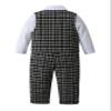 Boarnseorl Baby Boys Pants Sets,Infant Shirt+Pants+Bow Tie+Vest,Toddler Little Kids Gentleman Outfits,5-6Y view 2