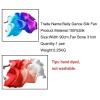 MWYDMA Silk Belly Dance Fan, 1 Pair (Left+Right) Silk Bamboo Long Fans Veils, Women Real Silk Belly Dance Fan Veil, Dance Performance(Purple Gradient Pink,180x90cm) view 2