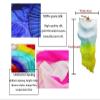 MWYDMA Silk Belly Dance Fan, 1 Pair (Left+Right) Silk Bamboo Long Fans Veils, Women Real Silk Belly Dance Fan Veil, Dance Performance(Purple Gradient Pink,180x90cm) view 3